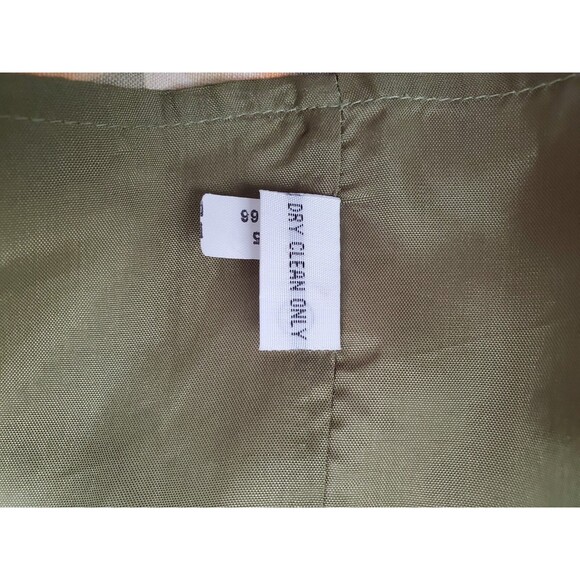 Tommy Bahama Green Tropical Leaf/Feather Print Silk Straight Skirt Size 8 - Picture 6 of 6